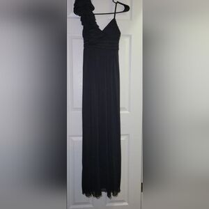 DB Studio Black Long Dress with one Shoulder Size 2